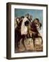 Ali-Ben-Hamet, Caliph of Constantine and Chief of the Haractas, Followed by His Escort-Théodore Chassériau-Framed Giclee Print