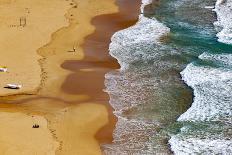 Flamingos flying at the Aegean coast, Turkey.-Ali Kabas-Photographic Print