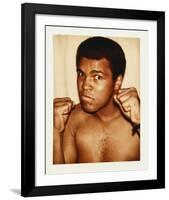 Ali, Muhammad, 1977-Andy Warhol-Framed Art Print