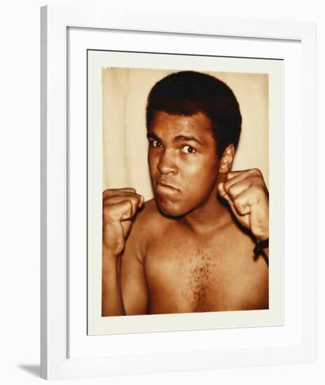 Ali, Muhammad, 1977-Andy Warhol-Framed Art Print