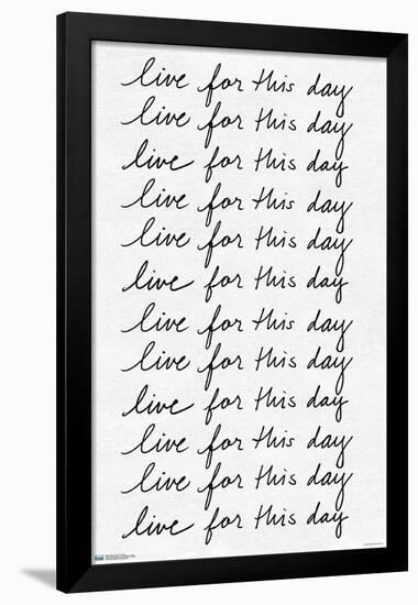 Ali Zoe - Live for This Day-Trends International-Framed Poster