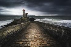 Europe, France, Plouzané - Stormy Day At The Lighthouse Of The Petit Minou-Aliaume Chapelle-Photographic Print