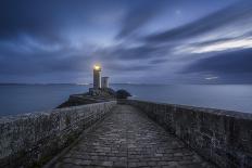 Europe, France, Plouzané - Stormy Day At The Lighthouse Of The Petit Minou-Aliaume Chapelle-Photographic Print