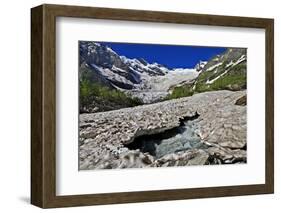 Alibek Glacier in Alibek Valley Near Dombay, Teberdinsky Biosphere Reserve, Caucasus, Russia-Schandy-Framed Photographic Print