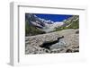 Alibek Glacier in Alibek Valley Near Dombay, Teberdinsky Biosphere Reserve, Caucasus, Russia-Schandy-Framed Photographic Print