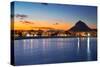 Alicante Javea Sunset Beach Cityscape Night View-holbox-Stretched Canvas