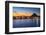 Alicante Javea Sunset Beach Cityscape Night View-holbox-Framed Photographic Print