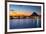 Alicante Javea Sunset Beach Cityscape Night View-holbox-Framed Photographic Print