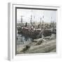Alicante (Spain), Boats Anchored in the Port, Circa 1885-1890-Leon, Levy et Fils-Framed Premium Photographic Print