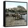 Alicante (Spain), Cistern on the Seaside and View of the Hill of Fort Santa Barbara-Leon, Levy et Fils-Framed Stretched Canvas