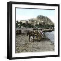 Alicante (Spain), Cistern on the Seaside and View of the Hill of Fort Santa Barbara-Leon, Levy et Fils-Framed Photographic Print