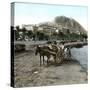 Alicante (Spain), Cistern on the Seaside and View of the Hill of Fort Santa Barbara-Leon, Levy et Fils-Stretched Canvas
