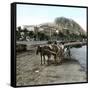 Alicante (Spain), Cistern on the Seaside and View of the Hill of Fort Santa Barbara-Leon, Levy et Fils-Framed Stretched Canvas