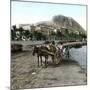 Alicante (Spain), Cistern on the Seaside and View of the Hill of Fort Santa Barbara-Leon, Levy et Fils-Mounted Photographic Print