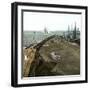 Alicante (Spain), the Pier, Circa 1885-1890-Leon, Levy et Fils-Framed Photographic Print