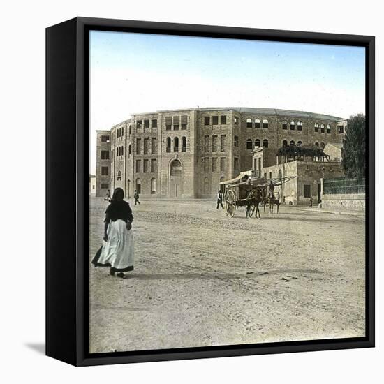 Alicante (Spain), the Plaza De Toros, Circa 1885-1890-Leon, Levy et Fils-Framed Stretched Canvas