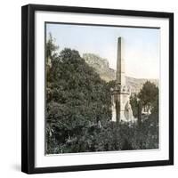 Alicante (Spain), the Quijano Monument, Circa 1885-1890-Leon, Levy et Fils-Framed Photographic Print