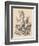 'Alice and animals. Chaos and the court', 1889-John Tenniel-Framed Giclee Print