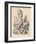 'Alice and animals. Chaos and the court', 1889-John Tenniel-Framed Giclee Print