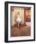 Alice and Dinah-Gwynedd Hudson-Framed Art Print