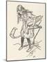 Alice and Flamingo Croquet-Arthur Rackham-Mounted Art Print