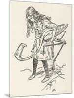 Alice and Flamingo Croquet-Arthur Rackham-Mounted Art Print