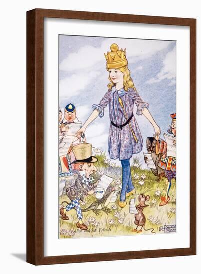 Alice and Her Friends-Charles Folkard-Framed Giclee Print