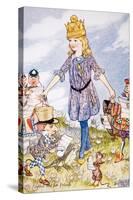 Alice and Her Friends-Charles Folkard-Stretched Canvas
