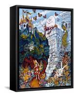 Alice and Humpty Dumpty-Bill Bell-Framed Stretched Canvas