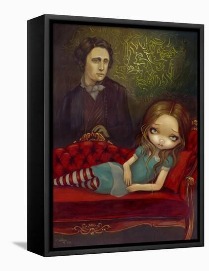 Alice and Lewis-Jasmine Becket-Griffith-Framed Stretched Canvas
