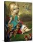 Alice and the Bosch Birds-Jasmine Becket-Griffith-Stretched Canvas