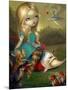 Alice and the Bosch Birds-Jasmine Becket-Griffith-Mounted Art Print