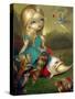 Alice and the Bosch Birds-Jasmine Becket-Griffith-Stretched Canvas