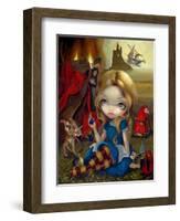 Alice and the Bosch Monsters-Jasmine Becket-Griffith-Framed Art Print