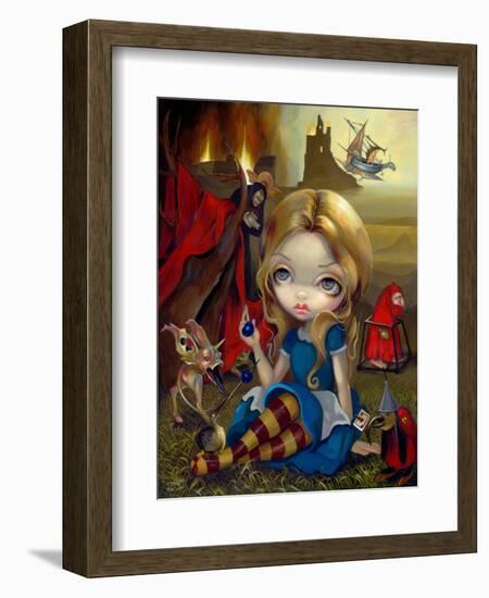 Alice and the Bosch Monsters-Jasmine Becket-Griffith-Framed Art Print