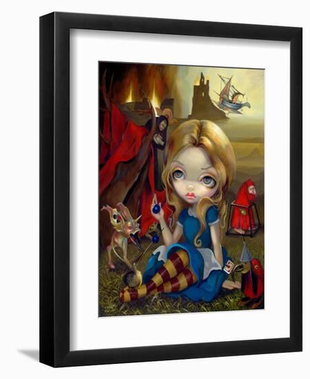 Alice and the Bosch Monsters-Jasmine Becket-Griffith-Framed Art Print