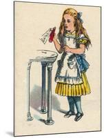 Alice and the Bottle, 1930-John Tenniel-Mounted Giclee Print