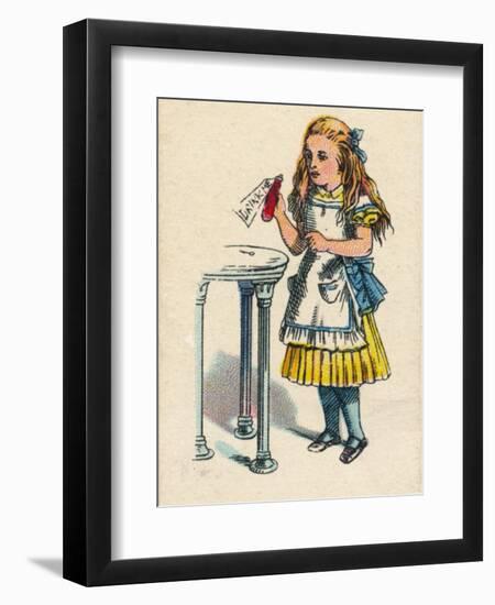 Alice and the Bottle, 1930-John Tenniel-Framed Giclee Print