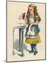 Alice and the Bottle, 1930-John Tenniel-Mounted Giclee Print