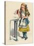 Alice and the Bottle, 1930-John Tenniel-Stretched Canvas