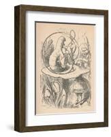 'Alice and the caterpillar', 1889-John Tenniel-Framed Giclee Print