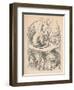 'Alice and the caterpillar', 1889-John Tenniel-Framed Giclee Print