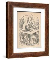 'Alice and the caterpillar', 1889-John Tenniel-Framed Giclee Print