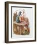 Alice and the Caterpillar, Illustration from 'Alice in Wonderland' by Lewis Carroll-John Tenniel-Framed Giclee Print