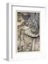 Alice and the Caterpillar-Arthur Rackham-Framed Photographic Print