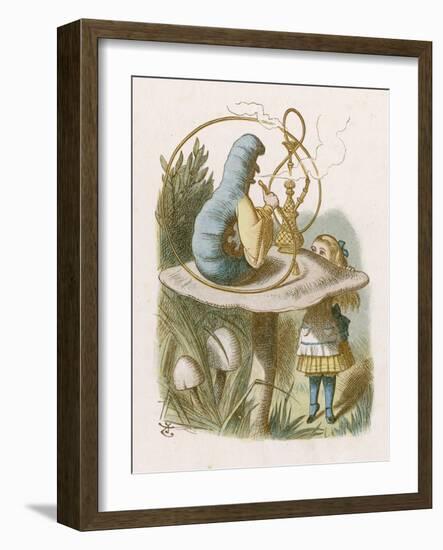 Alice and the Caterpillar-John Tenniel-Framed Photographic Print