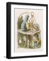 Alice and the Caterpillar-John Tenniel-Framed Photographic Print