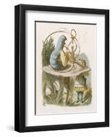 Alice and the Caterpillar-John Tenniel-Framed Photographic Print