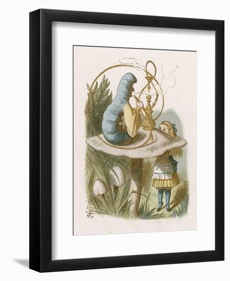 Alice and the Caterpillar-John Tenniel-Framed Photographic Print