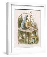 Alice and the Caterpillar-John Tenniel-Framed Photographic Print